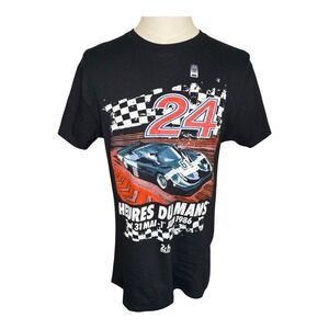 24 Heures Du Mans Race Car Graphic‎ T-Shirt Black Racing Tee Medium Official NWT